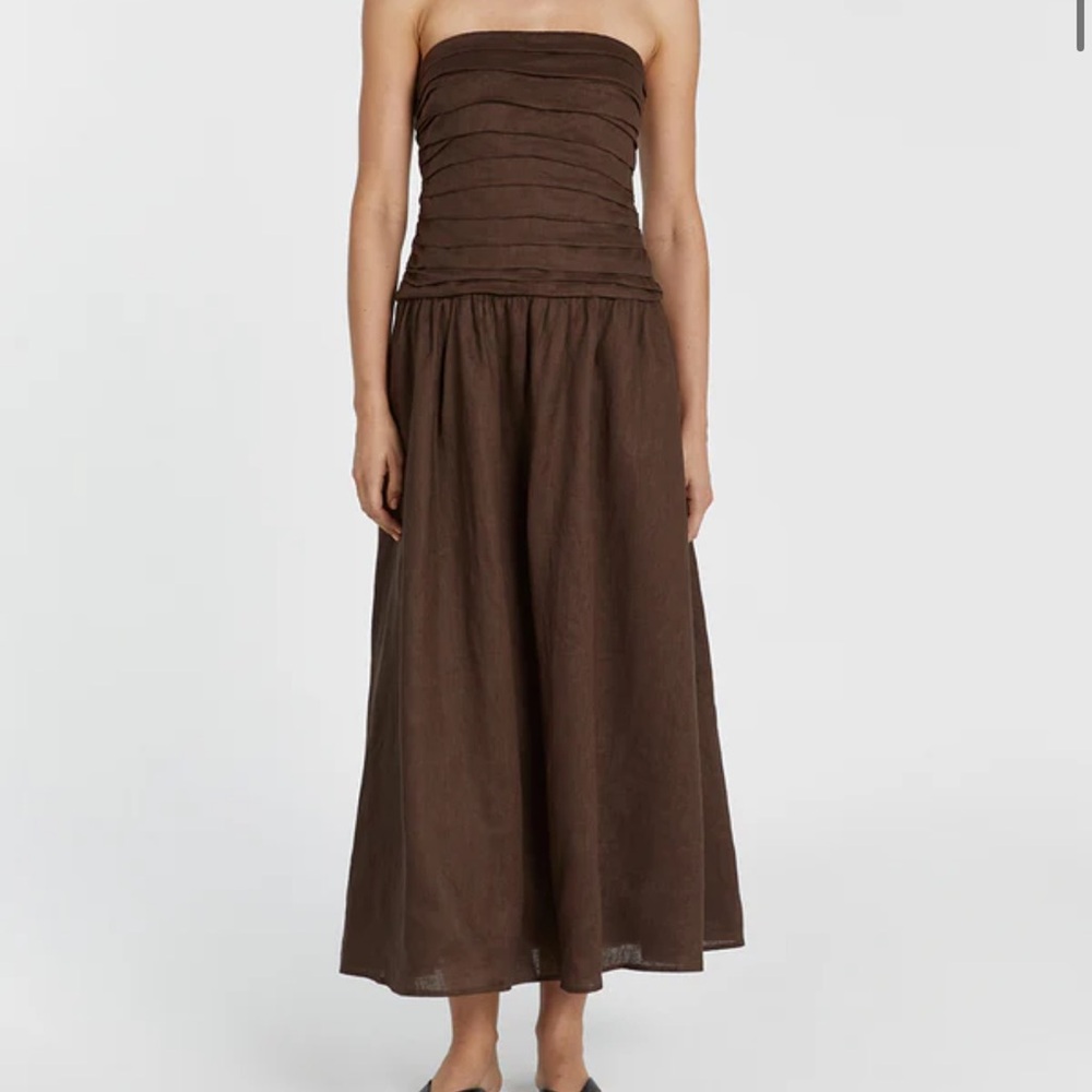 DISSH Chocolate Strapless Dress